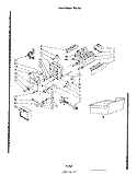 ICEMAKER Diagram and Parts List for 8617W0A  Roper Refrigerator