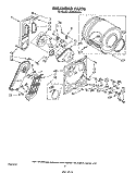 SECTION Diagram and Parts List for LE6600XSW0  Whirlpool Dryer