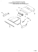 TOP VENTING, OPTIONAL Diagram and Parts List for RBD306PDQ1  Whirlpool Wall Oven