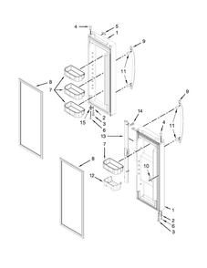 Part Location Diagram of WPW10397055 Whirlpool Bracket