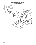 TOP AND CONSOLE Diagram and Parts List for CHA1300W0  Whirlpool Washer
