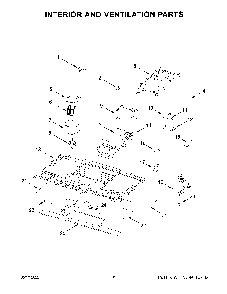 Interior And Ventilation Parts Diagram and Parts List for YKMLS311HBS08  KitchenAid Microwave