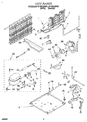UNIT Diagram and Parts List for RT16VKXDN01  Roper Refrigerator