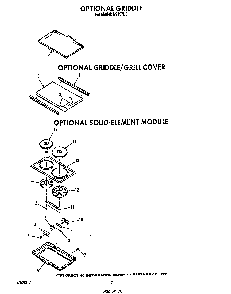 ^griddle Diagram and Parts List for N9157*0  Roper Range