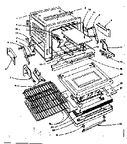 Oven Parts Diagram and Parts List for 1554546701  Kenmore Range