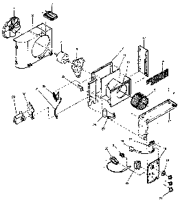 Air Flow And Control Diagram and Parts List for 4848701230  Kenmore Air Conditioner