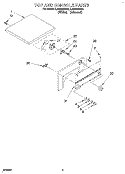 SECTION Diagram and Parts List for LDR3822BW0  Whirlpool Dryer