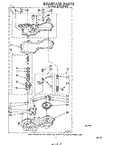 GEARCASE Diagram and Parts List for 3CA2100XMW1  Whirlpool Washer