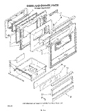DOOR AND DRAWER Diagram and Parts List for KEES705SWB0  KitchenAid Microwave Oven Combo