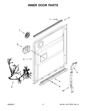 Part Location Diagram of W11662108 Whirlpool Wire Harness