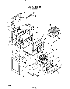 Oven Diagram and Parts List for F4508*1  Roper Range