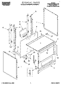 EXTERNAL Diagram and Parts List for FGP300BL1  Roper Range