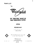 SECTION Diagram and Parts List for RB2600XKW1  Whirlpool Wall Oven