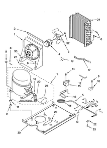 Unit Parts Diagram and Parts List for 8198922  KitchenAid Ice Maker
