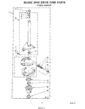 BRAKE AND DRIVE TUBE Diagram and Parts List for LA5530XPW7  Whirlpool Washer