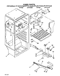 LINER, LIT/OPTIONAL Diagram and Parts List for RT14DKYAW00  Roper Refrigerator