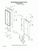 REFRIGERATOR DOOR PARTS Diagram and Parts List for GX5FHTXVY04  Whirlpool Refrigerator