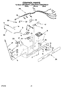 CONTROL PARTS, OPTIONAL PARTS (NOT INCLUDED) Diagram and Parts List for KSRG22FKBT18  KitchenAid Refrigerator