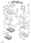 SHELF PARTS Diagram and Parts List for GX5FHDXTB00  Whirlpool Refrigerator