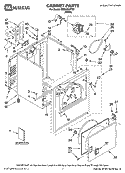 CABINET PARTS Diagram and Parts List for MED5830TW0  Maytag Dryer