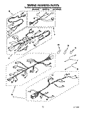WIRING HARNESS Diagram and Parts List for KEMS306XAL5  KitchenAid Wall Oven
