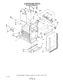 CONTAINER Diagram and Parts List for JJTU8100XTP1  Whirlpool Trash Compactor