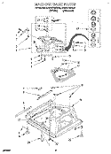 MACHINE BASE Diagram and Parts List for KAWE770BWH0  KitchenAid Washer