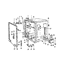 DETERGENT CUP Diagram and Parts List for 8565L10  Roper Dishwasher