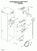 REFRIGERATOR LINER PARTS Diagram and Parts List for KSSC48QTS03  KitchenAid Refrigerator