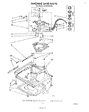 MACHINE BASE Diagram and Parts List for LA5550XPW3  Whirlpool Washer