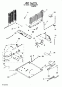 UNIT PARTS Diagram and Parts List for GARF19XXVK01  Whirlpool Refrigerator
