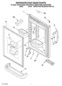 Part Location Diagram of WPW10314517K Whirlpool Door Handle