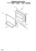 FREEZER DOOR PARTS Diagram and Parts List for KTRC22EMWH01  KitchenAid Refrigerator