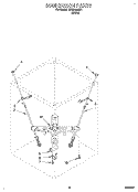 SUSPENSION Diagram and Parts List for CCW5243W1  Whirlpool Washer
