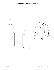 Control Panel Parts Diagram and Parts List for YKMLS311HBL9  KitchenAid Microwave