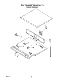 TOP COMPARTMENT Diagram and Parts List for KEBS246SBL2  KitchenAid Wall Oven