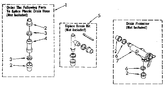 Water System Diagram and Parts List for LA5580XSN2  Whirlpool Washer