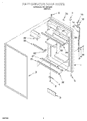 REFRIGERATOR DOOR Diagram and Parts List for 7ET18ZKXDN01  Whirlpool Refrigerator