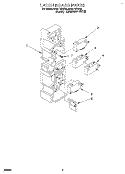 LATCH BOARD Diagram and Parts List for MH6110XBQ0  Whirlpool Microwave