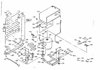 Unit Parts Diagram and Parts List for 106R12D  Kenmore Refrigerator