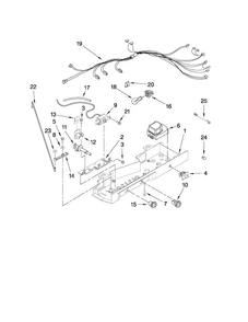 Control Parts Diagram and Parts List for 10651103111  Kenmore Refrigerator