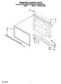 FREEZER DOOR PARTS, OPTIONAL PARTS Diagram and Parts List for ER9FHKXTS00  Whirlpool Refrigerator