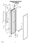 FREEZER DOOR PARTS Diagram and Parts List for KSSC48FTS00  KitchenAid Refrigerator