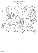 SECTION Diagram and Parts List for LEN1000HQ1  Whirlpool Dryer