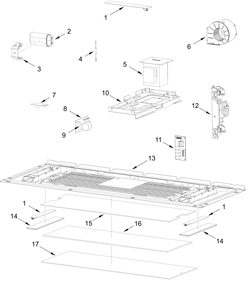 Interior And Ventilation Parts Diagram and Parts List for WMMF5930PW02  Whirlpool Microwave