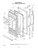 DOOR Diagram and Parts List for KRRF15XSWHY0  KitchenAid Refrigerator