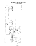 BRAKE AND DRIVE TUBE Diagram and Parts List for LA8800XSW1  Whirlpool Washer