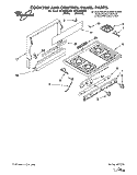 COOKTOP AND CONTROL PANEL, LITERATURE Diagram and Parts List for SF302BEAW2  Whirlpool Range