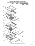 REFRIGERATOR SHELF PARTS Diagram and Parts List for WSF26D2EXF01  Whirlpool Refrigerator