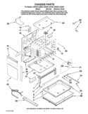 CHASSIS PARTS Diagram and Parts List for GW397LXUB05  Whirlpool Range